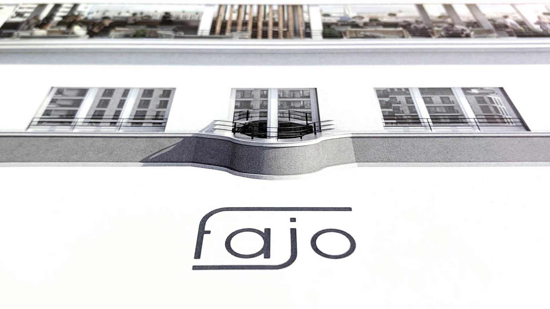 Fajo – Prospekt Covergestaltung closeup